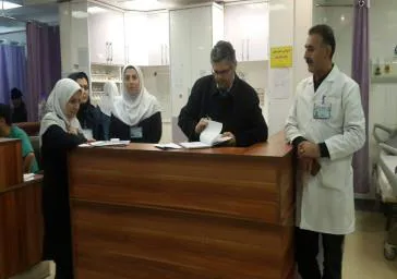 بازدید تیم ارتقای سلامت نظام اداری از دانشکده علوم پزشکی سراب