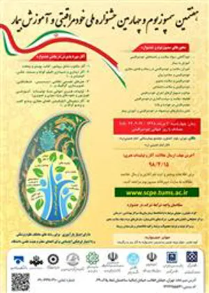 پوستر هفتمین سمپوزیوم و چهارمین جشنواره ملی خود مراقبتی و آموزش به بیمار 