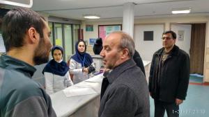 دیدار رئیس دانشگاه در هفته پرستاری از مراکز رازی و