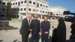 بازدید استاندار آذربایجانشرقی و شهردارتبریزباهمراهی دکتر صومی از بیمارستان در حال تکمیل کودکان سرطانی 25 ابان