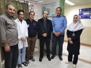 بازدید سرزده معاون درمان دانشگاه از بیمارستان های سه شهرستان بستان اباد، میانه و هشترود در روز 26 آبان