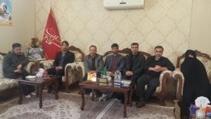 دیدار کانون بسیج جامعه پزشکی شهید شفیع زاده معاونت غذا و دارو با خانواده شهید مدافع حرم وحید فرهنگی والا