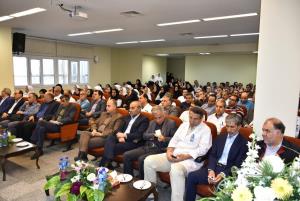 مراسم تودیع جناب آقای دکتر اسماعیل فرجی و معارفه جناب آقای دکتر محمد علیزاده  به عنوان رئیس جدید مرکز آموزشی درمانی امام رضا(ع) 15شهریور97