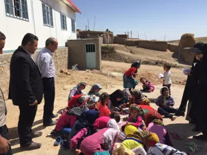 بازدید رییس دانشگاه از اردوی جهادی بسیج دانشجویی در چاراویماق