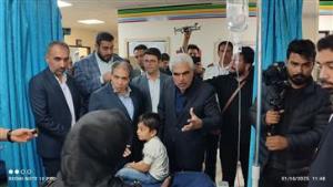 بررسی میدانی طرح‌های توسعه و ساخت بیمارستان‌های شهرستان مرند با حضور مهندس موهبتی معاون توسعه مدیریت و منابع وزارت بهداشت