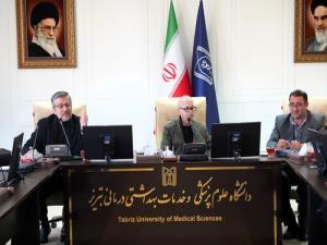 برگزاری جلسه کمیته دیده‌بانی سلامت استان آذربایجان شرقی در دانشگاه علوم پزشکی تبریز