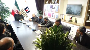 دیدار رئیس دانشگاه علوم پزشکی تبریز از سازمان اتش نشانی تبریز برای عرض تسلیت به همکاران آتش نشانی  - 