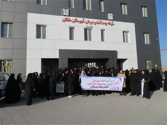 همایش بزرگ پیاده روی بانوان در شبکه بهداشت ودرمان ملکان