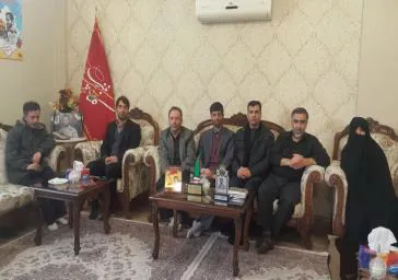 دیدار کانون بسیج جامعه پزشکی شهید شفیع زاده معاونت غذا و دارو با خانواده شهید مدافع حرم وحید فرهنگی والا