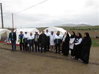 برگزاری مانور زلزله توسط کارشناسان شبکه بهداشت ودرمان شبستر 