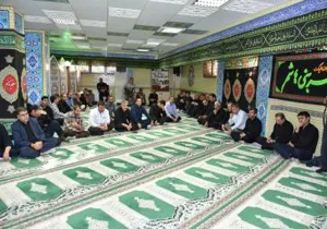 برگزاری مراسم عزاداری شهادت امام حسین (ع) با حضور اساتید ، دانشجویان وکارکنان دانشگاه