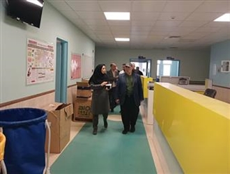 بازدید رییس دانشگاه علوم پزشکی تبریز از بیمارستان امام حسین(ع)  شهرستان هریس